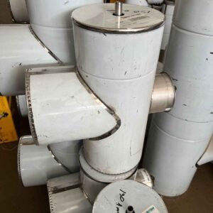 Трійник димохідний 87° нержавіюча сталь (нерж./нерж.) Ø150×220 мм товщина 0,5 мм (трійник сендвіч димохідний)