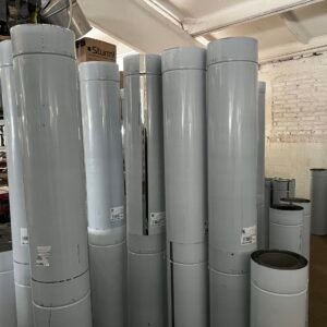 Труба димохідна сендвіч довжина 1,0 м нержавіюча сталь (нерж./нерж.) Ø160×220 мм товщина 0,5 мм (труба сендвіч димохідна)