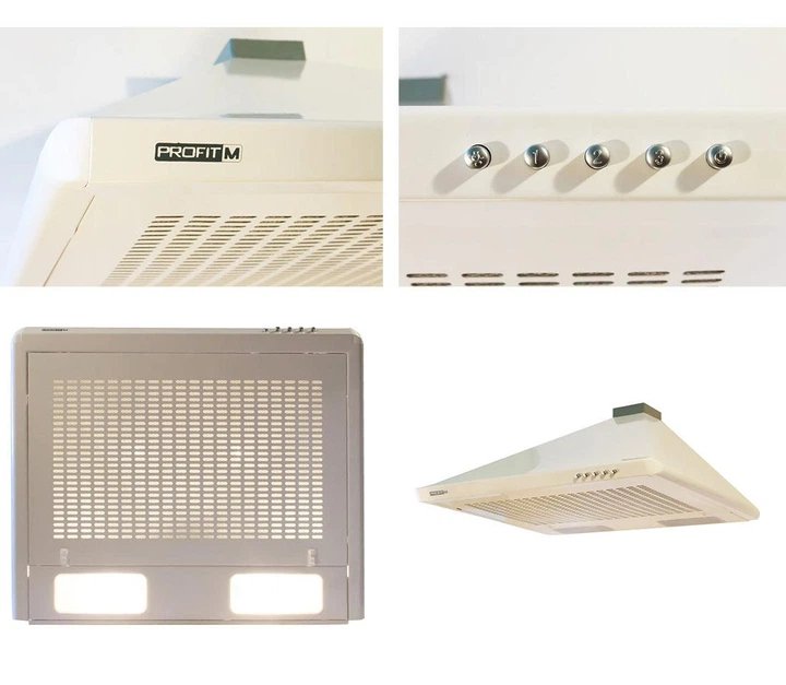 Витяжка кухонна Profit 50 3 швидкості біла турбо (витяжка Profit, телескопічна)