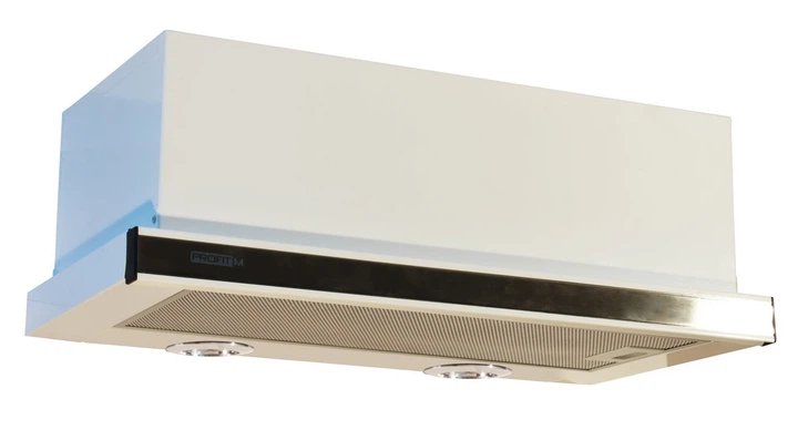 Витяжка кухонна ПВЕП-003 Телескоп біла гладка, вставка біла 60x50, 3 швидкості, 650 м³/год (витяжка ПВЕП, телескопічна)