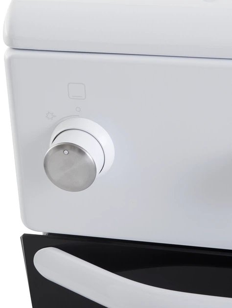 Плита газова ELEYUS FARO 5001 EF WH(50см,реш.емаль,кришка метал,біла)