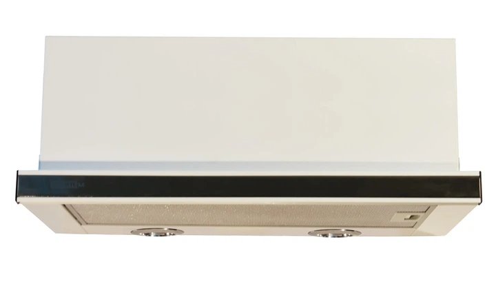 Витяжка кухонна ПВЕП-003 Телескоп біла гладка, вставка біла 60x50, 3 швидкості, 650 м³/год (витяжка ПВЕП, телескопічна)