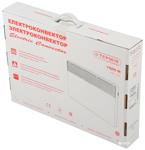 Конвектор електричний Термія ЄВРО ЕВНА-1,5/230 С2 економ настінний (конвектор Термія, настінний)