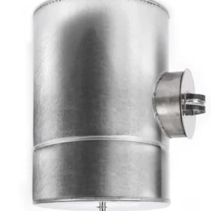 Ревізія димохідна нержавіюча сталь та оцинковка (нерж./оцинк.) Ø150×220 мм товщина 0,8 мм (ревізія димохідна)