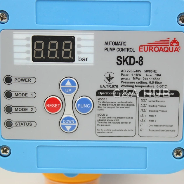 Контролер тиску Euro Aqva SKD-8