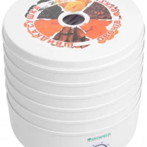 Сушарка електрична для овочів і фруктів Помічниця BY 1162 30л + піддон для пастили (електросушарка Помічниця)