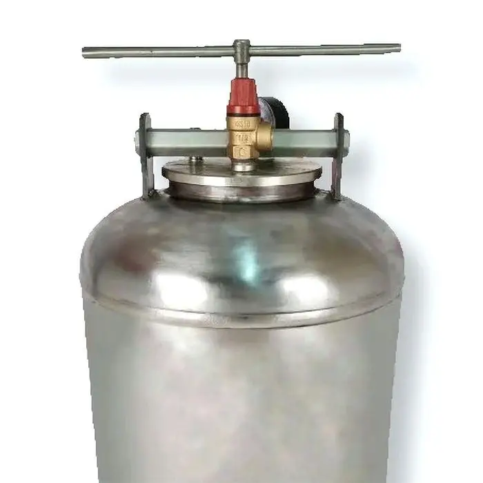 Автоклав побутовий Лан для консервації на 16 банок (нержавійка, гвинтовий, газовий/вогневий)