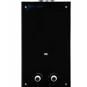 Газова колонка RocTerm ВПГ-10 АЕ 008 чорне скло (проточний газовий водонагрівач RocTerm, ВПГ)