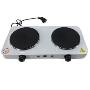 Настільна електрична плита Мрія 5814 двоконфоркова біла (електроплита Мрія, настільна)
