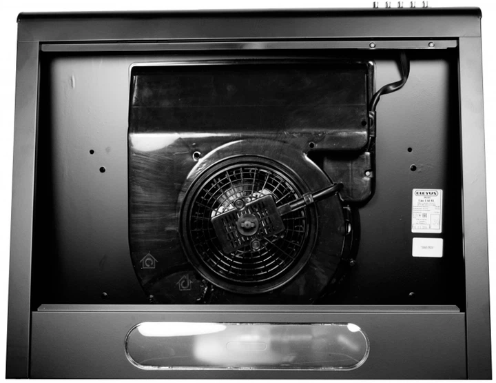 Витяжка кухонна ELEYUS Line I 60 BL 135Вт, 60 см, 380 м³/год, плоска, одномоторна, чорна (витяжка ELEYUS, плоска)