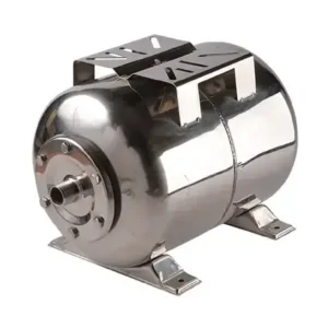 Гідроакумулятор DELTA 24 л горизонтальний нержавійка мембранний бак