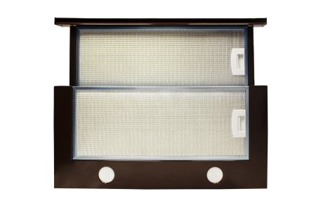 Витяжка кухонна ПВЕП-003 Телескоп 60x50, 3 швидкості, 650 м³/год, коричнева гладка, вставка нержавіюча (витяжка ПВЕП, телескопічна)