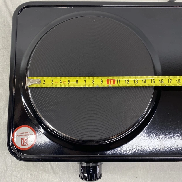 Ел.плитка МРІЯ  2-х комф  блін 2.5квт (5816) (6штxуп) чорна