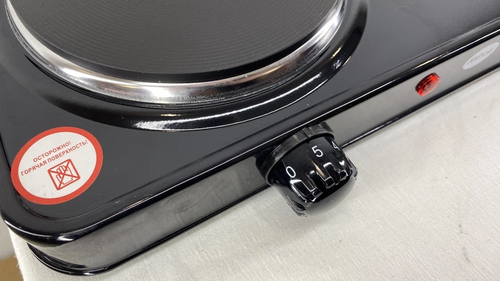 Ел.плитка МРІЯ  2-х комф  блін 2.5квт (5816) (6штxуп) чорна