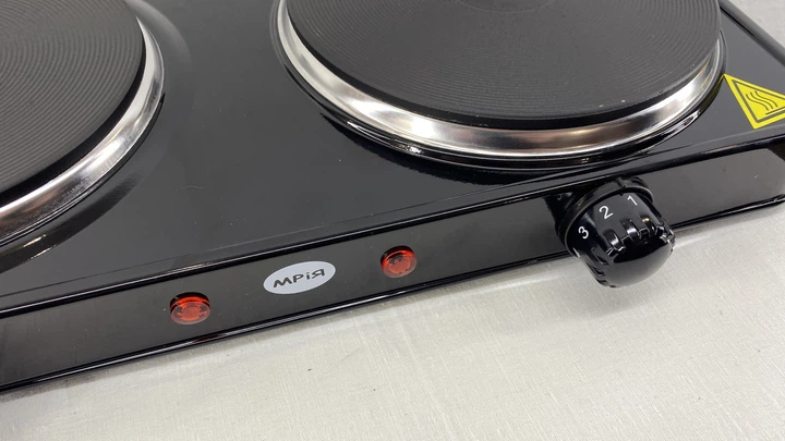 Ел.плитка МРІЯ  2-х комф  блін 2.5квт (5816) (6штxуп) чорна