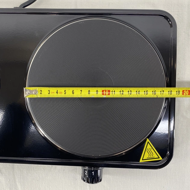 Ел.плитка МРІЯ  2-х комф  блін 2.5квт (5816) (6штxуп) чорна