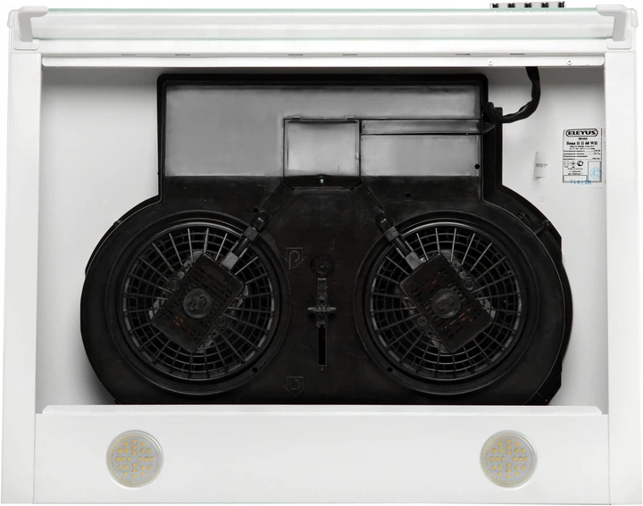 Витяжка кухонна ELEYUS BONA II LED SMD 60 WH 226Вт, 560 м³/год, плоска, 3 швидкості, біла (витяжка ELEYUS, плоска)