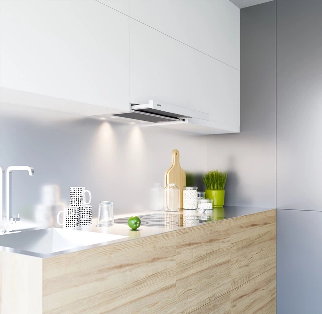 Витяжка кухонна ELEYUS Storm 700 50 WH 156Вт, 700 м³/год, телескопічна, біла (витяжка ELEYUS, телескопічна)