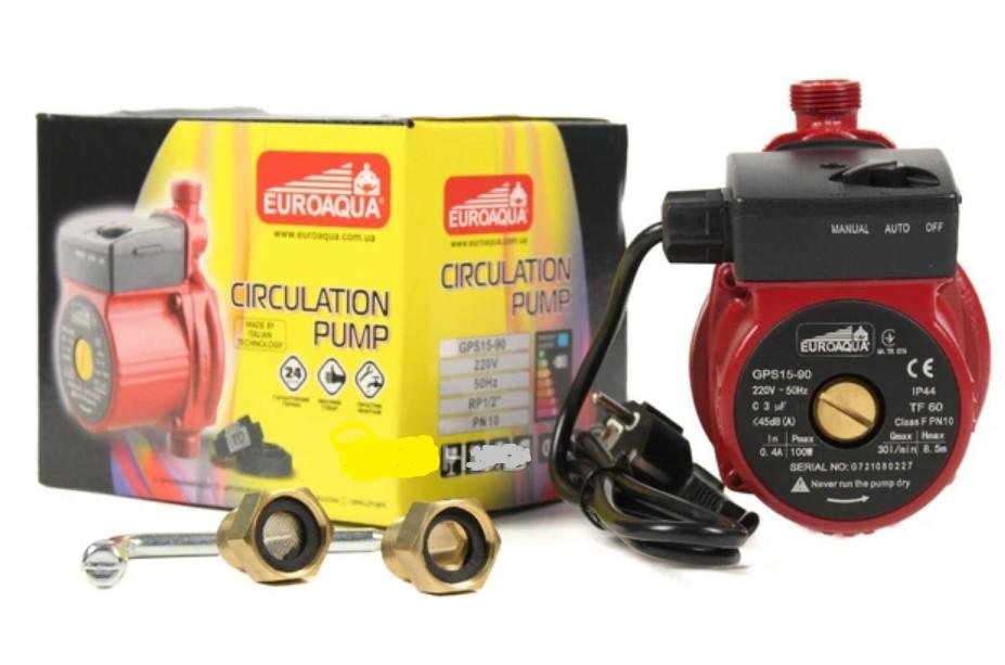 Насос для підсилення тиску EuroAqua GPS 15-90 (з гайками)