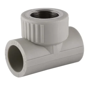 Комбінований трійник ППР 32 × 3/4″ В SANICA сірий (внутрішня)