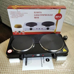 Ел.плитка МРІЯ  2-х комф  блін 2.5квт (5816) (6штxуп) чорна