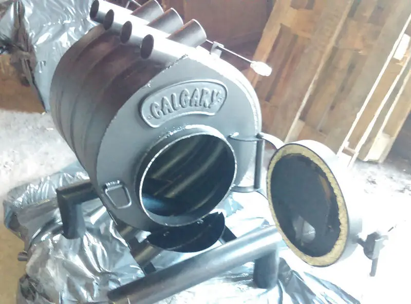 Канадська піч булерʼян Calgary ПО-00 тип 00 для опалення приміщень до 100 м³ (твердопаливна повітряна піч)