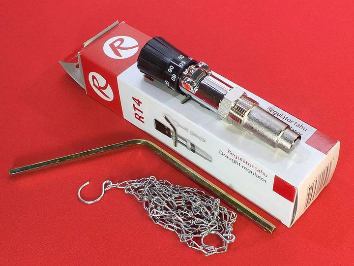 Термостатичний регулятор ST тяги до твердопаливних котлів Regulis RT-4P (регулятор тяги котла)