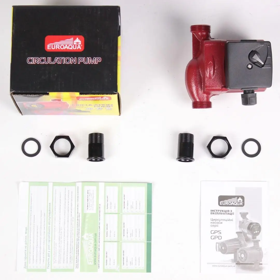 Циркуляційний насос EuroAqua GPS 15×4-130 (з гайками) помпа (ЄВРОАКВА)