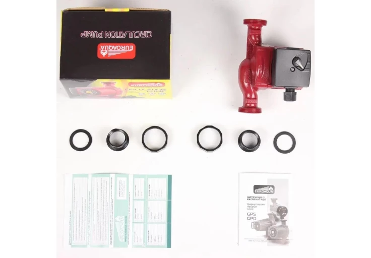 Циркуляційний насос EuroAqua GPS 15×6-130 (з гайками) помпа (ЄВРОАКВА)