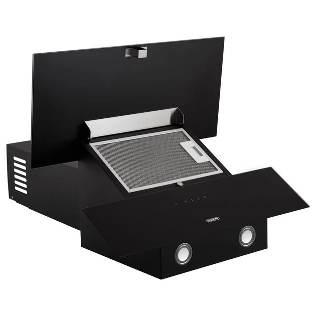 Витяжка кухонна ELEYUS GALANT 1200 LED 60 BL 1200 м³/год, телескопічна, чорна (витяжка ELEYUS, телескопічна)