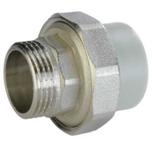 Американка ППР 25 × 3/4″ Н SANICA сірий