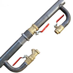 Байпас з краном 40 мм (довгий)