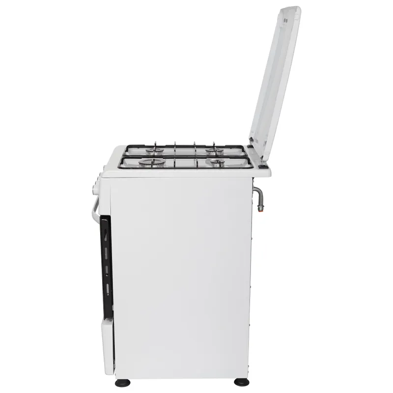 Плита газова ELEYUS ORUM 5001 EF WH(50см,кришка метал,реш.емаль,біла)