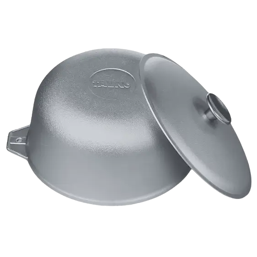 Казан алюмінієвий 10 л з кришкою D1010 Talco (туристичний казан, похідний казан)