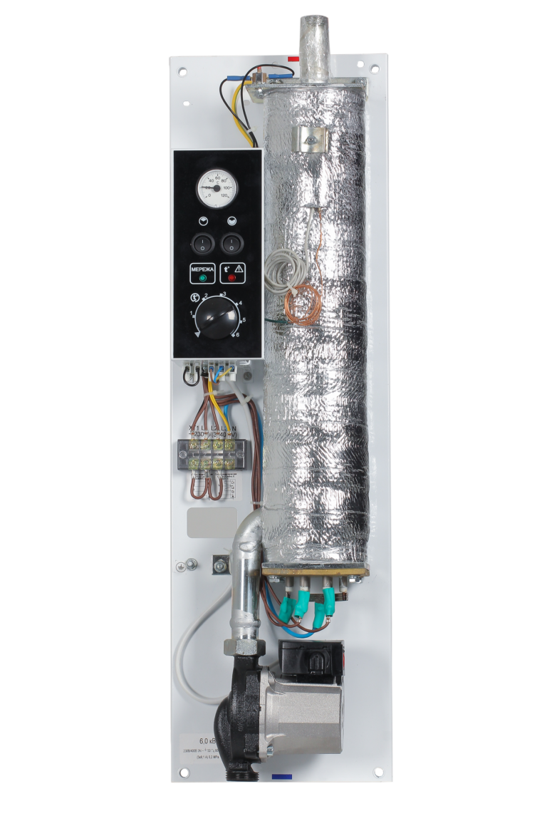 Електричний проточний котел Термія КОП 4,5 кВт Е 230/400 N з насосом