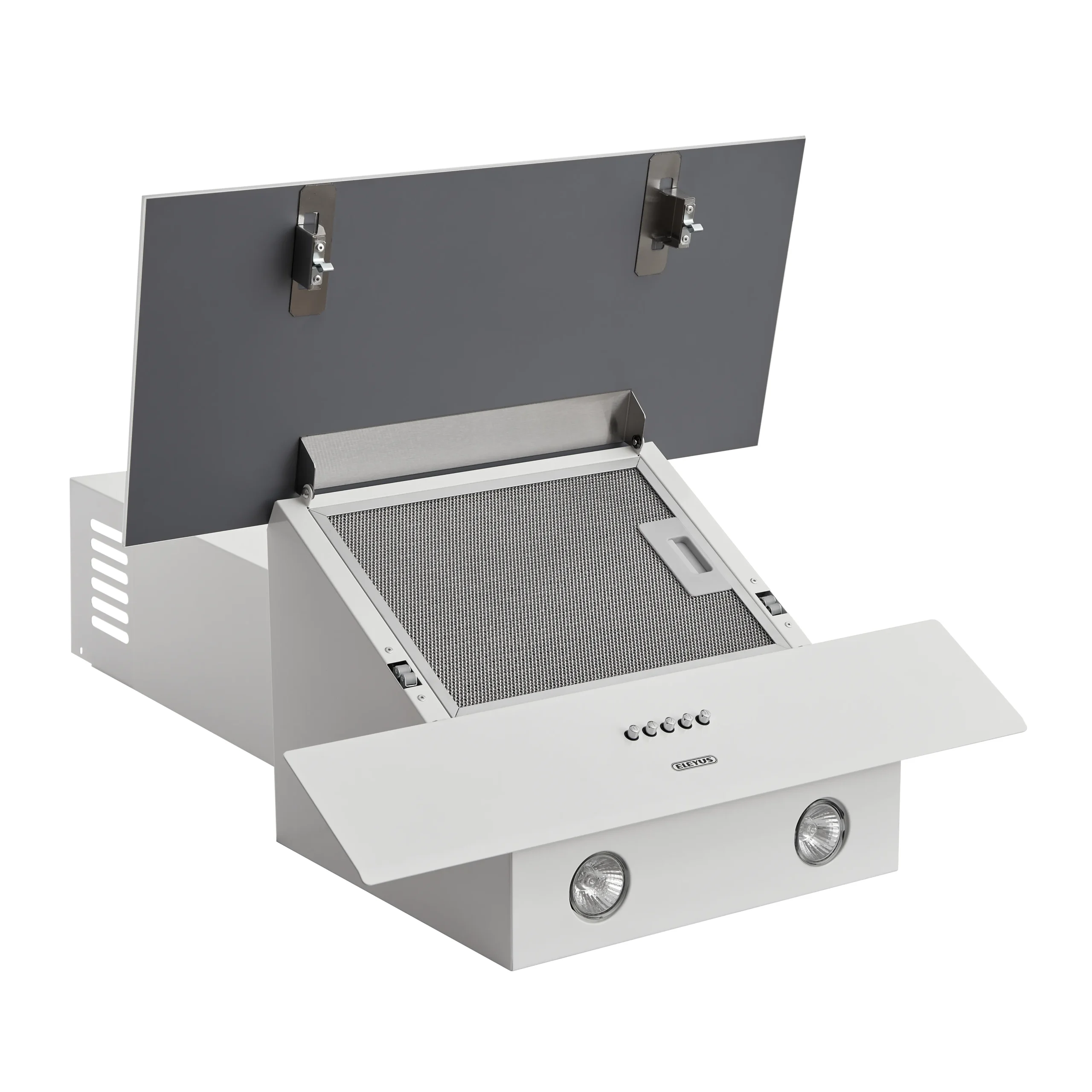 Витяжка кухонна ELEYUS Della 700 60 WH(60см, вертик, 700м3xгод,220Вт,3швидк,біла)