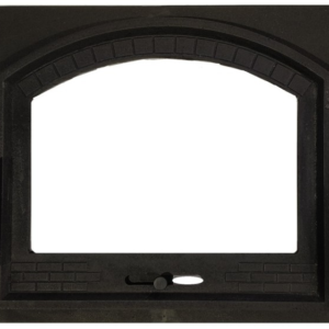 Дверка топочна з термосклом та рег.піддуву Замкова XL 490x420 (99р)  16.3кг