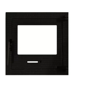 Дверка топочна з термосклом та рег.піддуву Замкова400x400(84) 15,9кгx14,6 кг