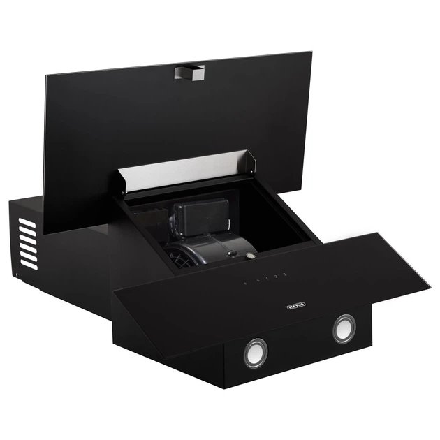 Витяжка кухонна ELEYUS GALANT 1200 LED 60 BL 1200 м³/год, телескопічна, чорна (витяжка ELEYUS, телескопічна)