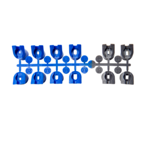 Форсунка подвійна синя, метал. вставка, внутр. різьба