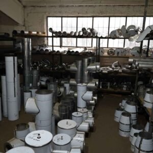 Коліно димохідне 45° сендвіч нержавіюча сталь (нерж./нерж.) Ø160/220 мм товщина 0,8 мм (коліно сендвіч димохідне)