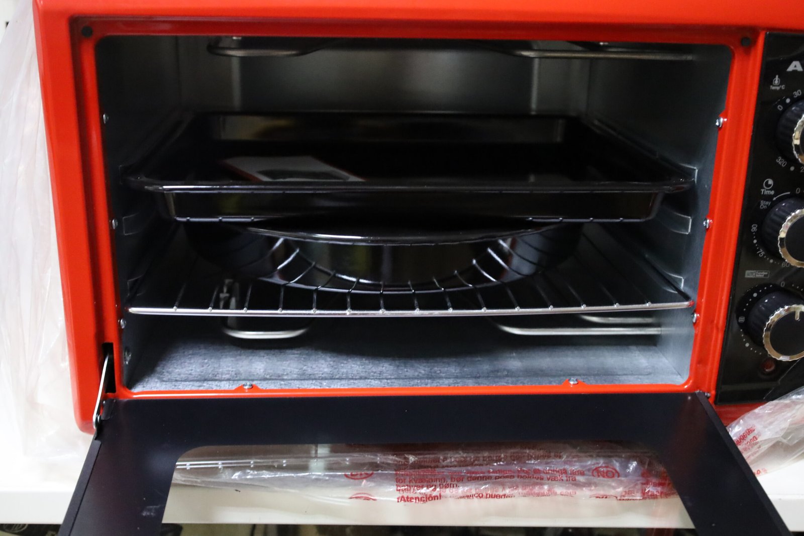 Духовка (Піч) Асель 33 л. з таймером(червона)  AF-33-23