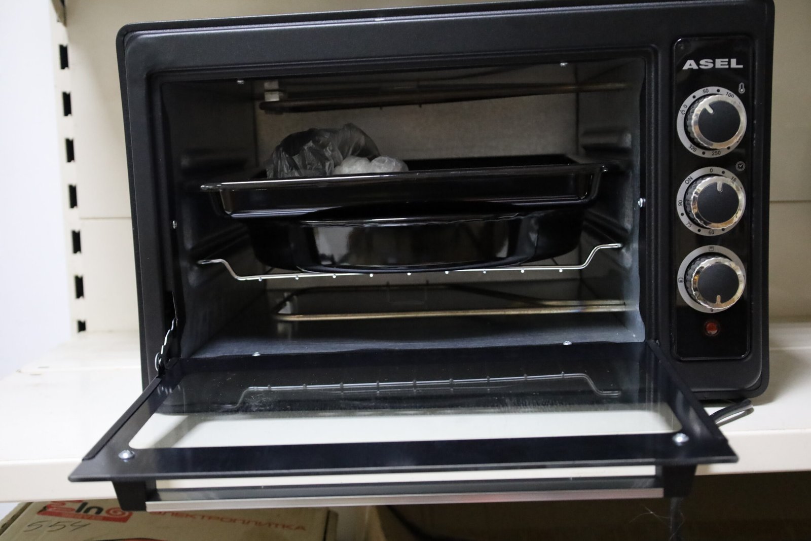Духовка (Піч) Асель 40 л.  + таймером турбо (чорна) 40-33