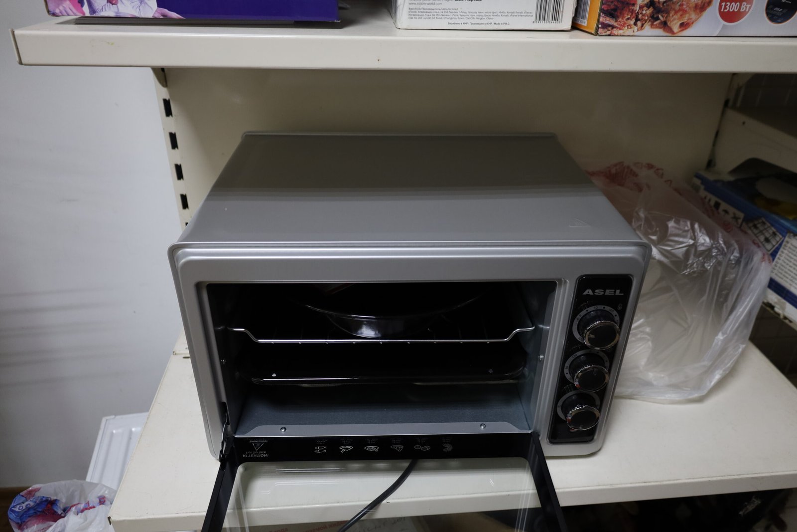 Духовка (Піч) Асель-Mega  50 л.з таймером(сіра)