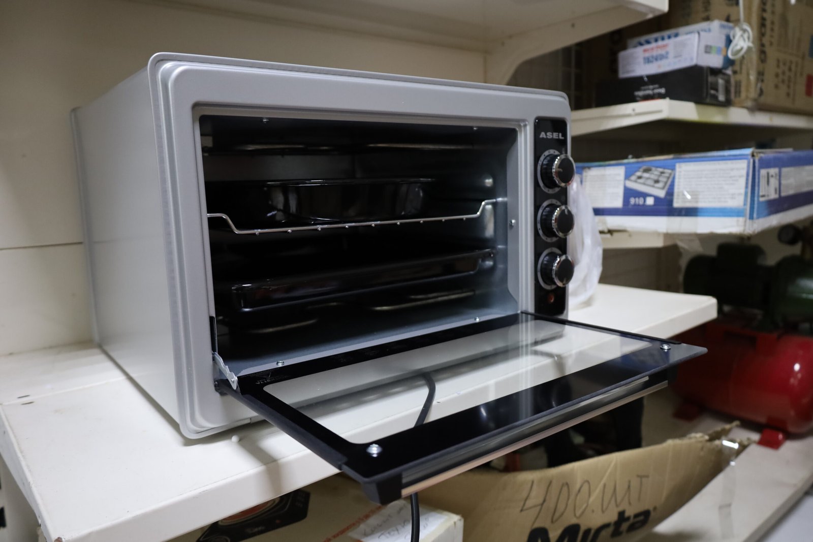 Духовка (Піч) Асель-Mega  50 л.з таймером(сіра)