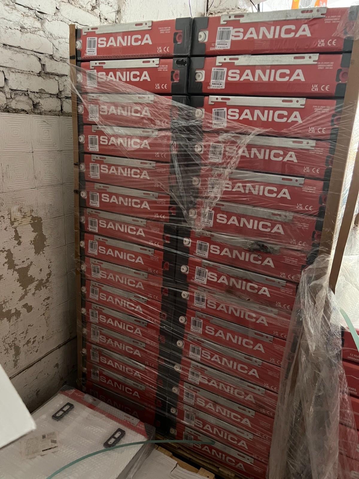 Радіатор сталевий Sanica тип 22 300×2000 (сталевий панельний радіатор опалення Sanica)