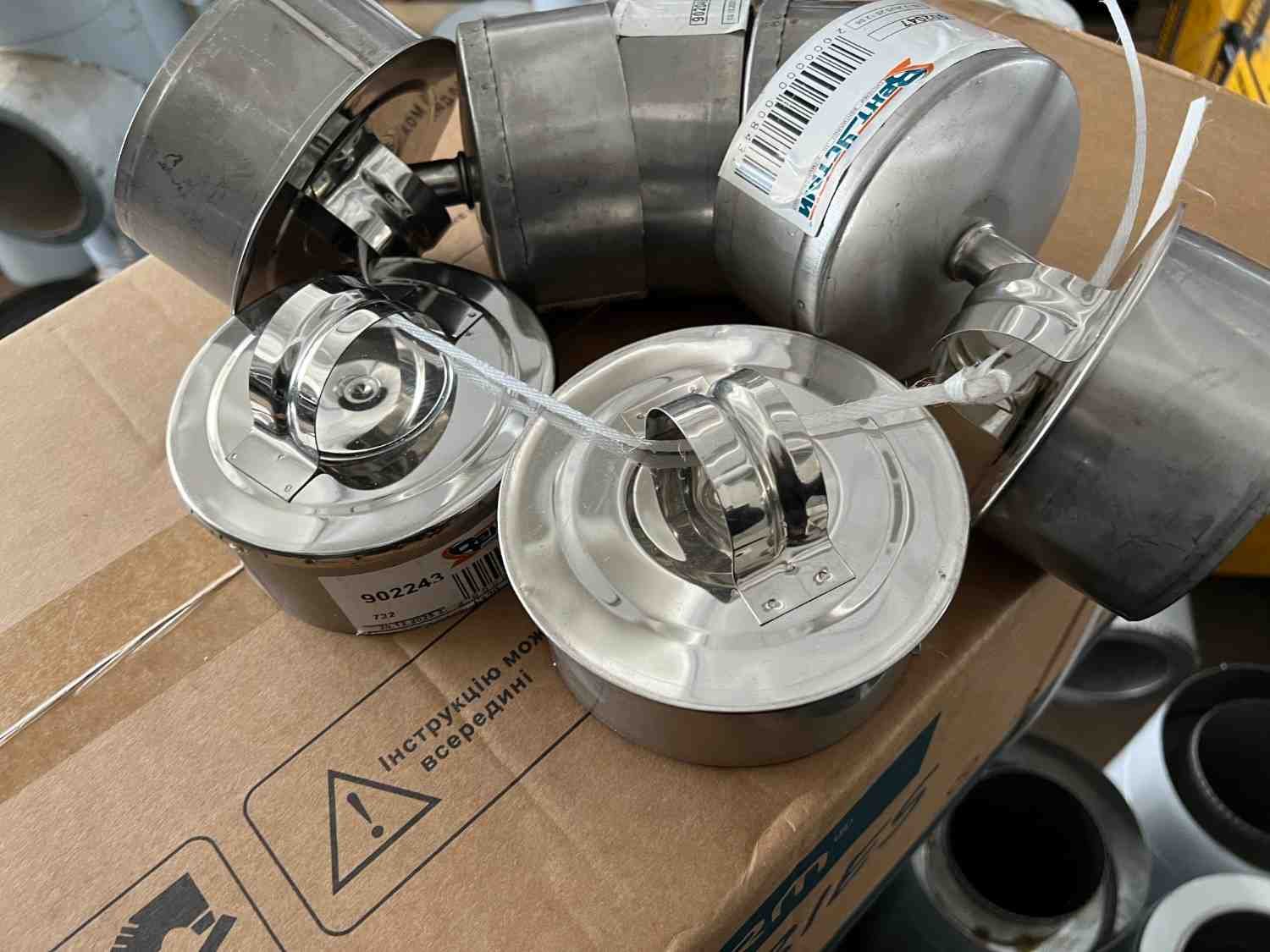 Заглушка нерж. D100