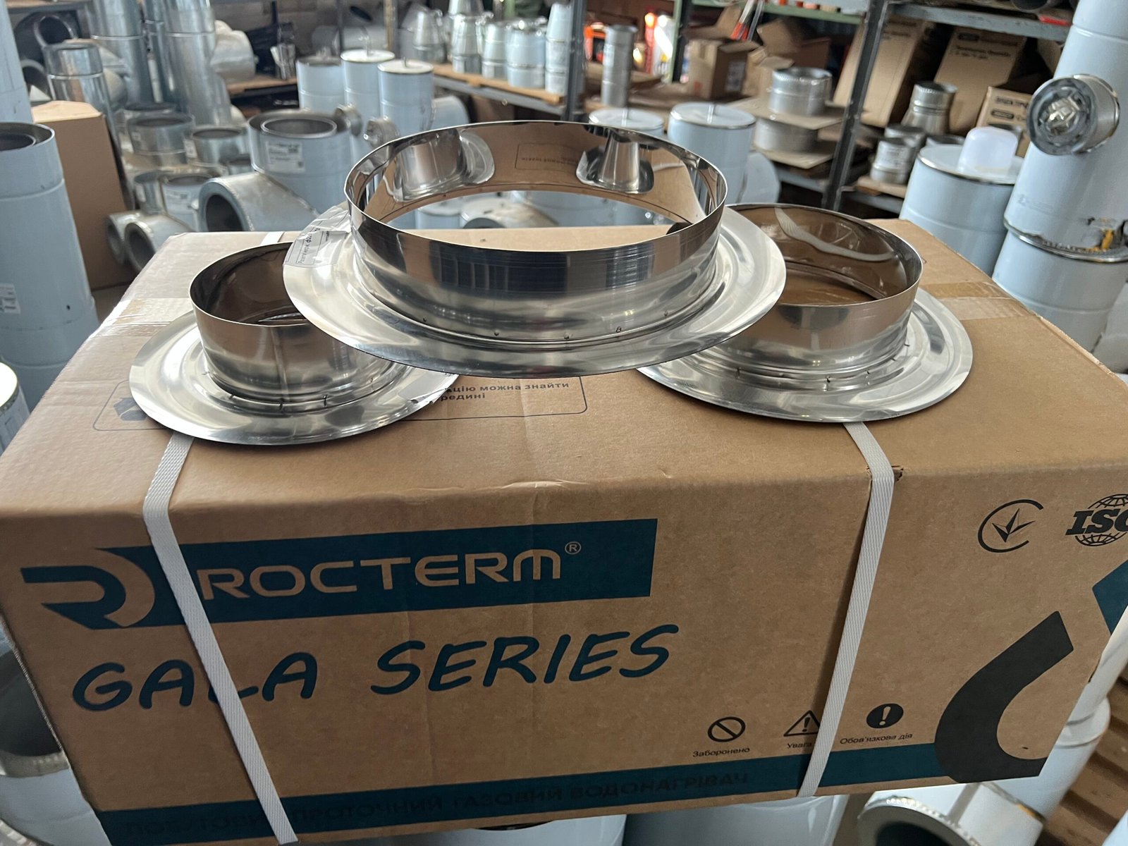 Розетта димохідна нержавіюча сталь Ø100 мм (розетта димохідна)