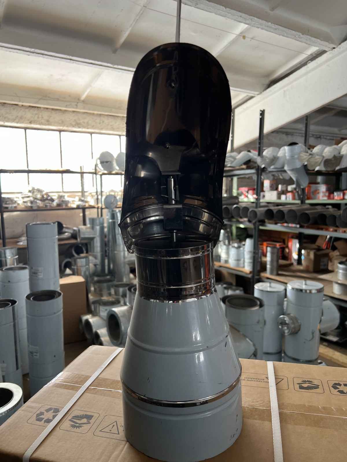 Флюгер димохідний сендвіч нержавіюча сталь (нерж./нерж.) Ø200/260 мм (дефлектор сендвіч димохідний)