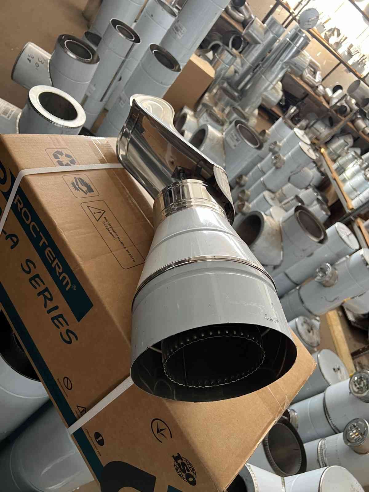 Флюгер димохідний сендвіч нержавіюча сталь (нерж./нерж.) Ø200/260 мм (дефлектор сендвіч димохідний)